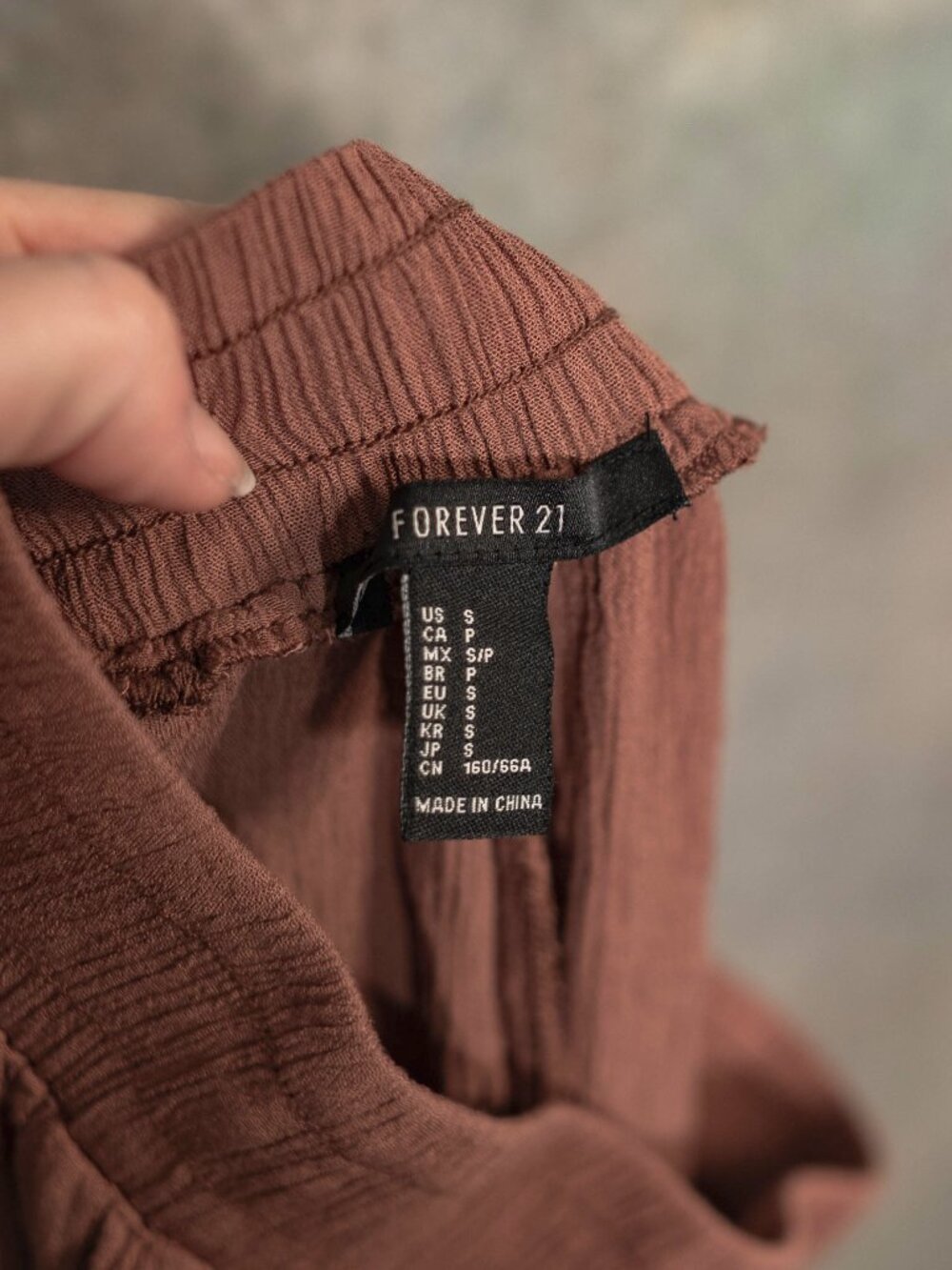 Forever 21 Warm Brown Flowy Linen Pants - Small - Vacay Ready - Picture 7 of 7